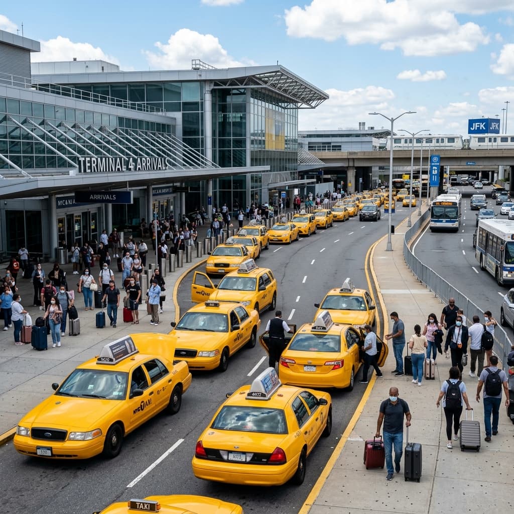 JFK and LaGuardia transit map to MetLife Stadium