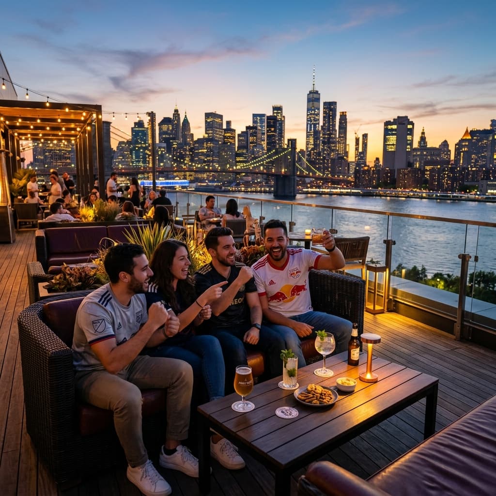 Jersey City Rooftop Bars & Lounges Near MetLife Stadium