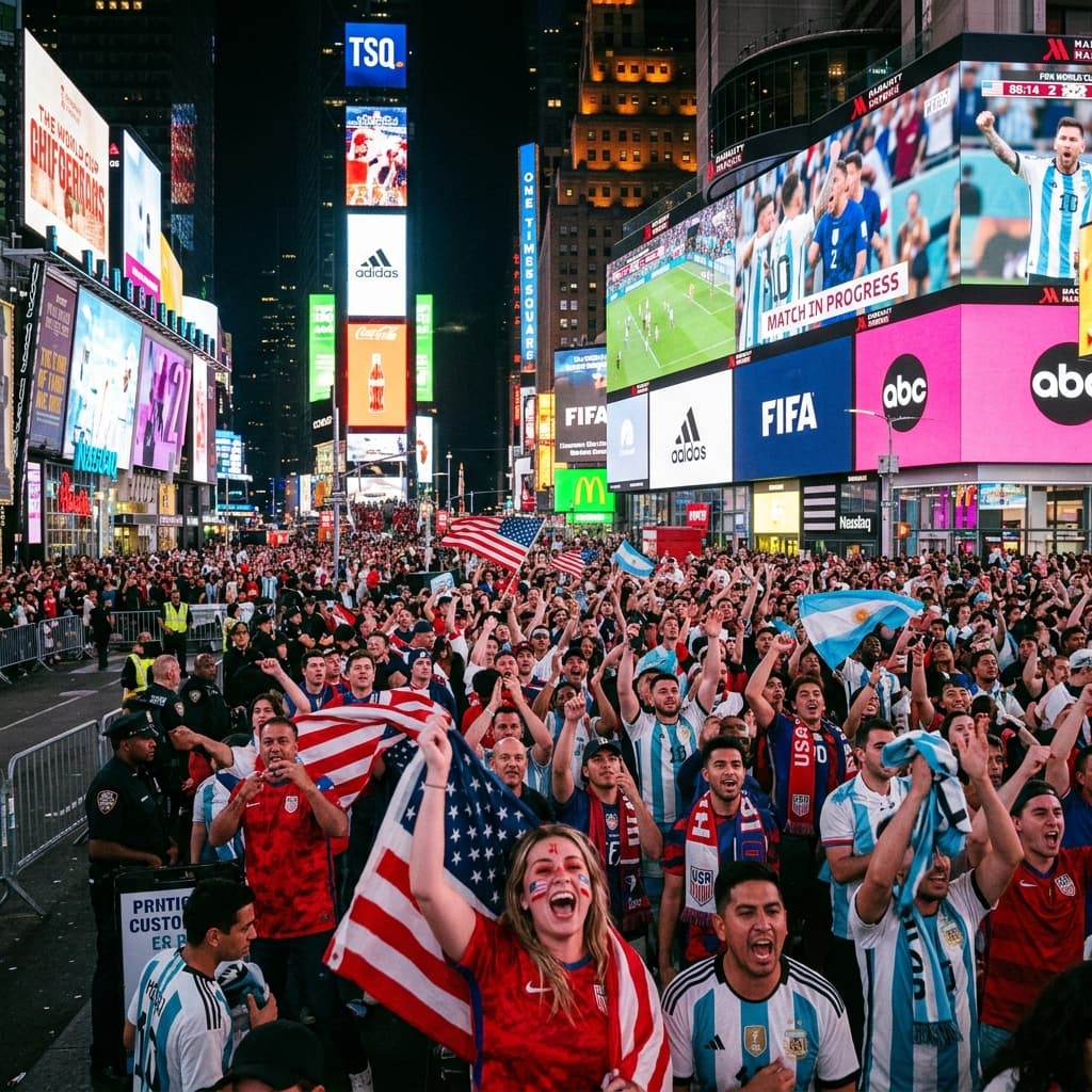 Times Square Watch Parties & Fan Festivities for the Final
